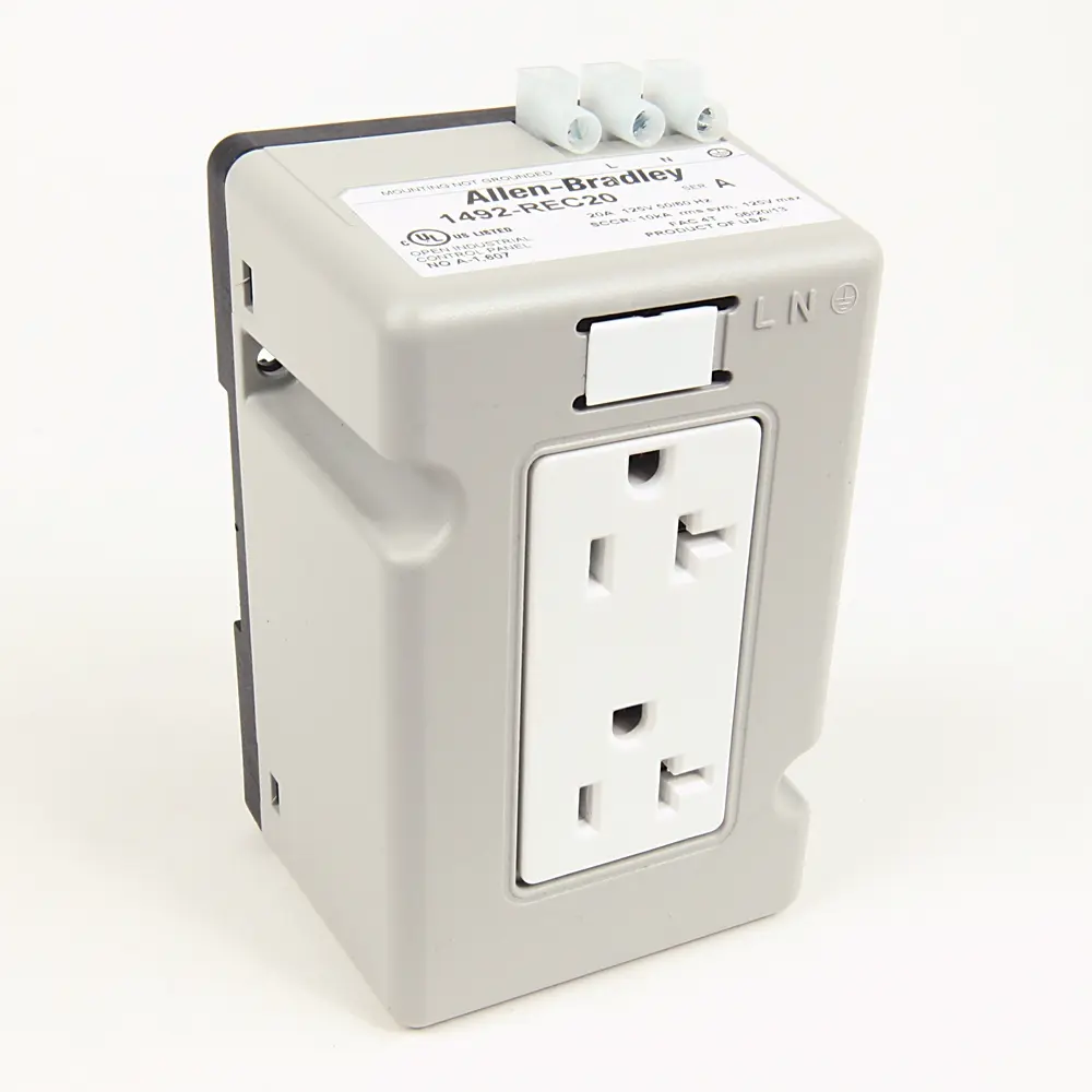 RECEPTACULO 15AMP 125VAC MONTAJE EN RIEL MCA. ALLEN BRADLEY