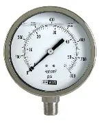 MANOM. EN AC. INOX. CARAT.115mm, CON.1/2