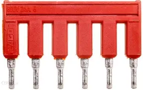 PUENTE DE 6 POLOS AISLADO ROJO