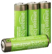 PILAS RECARGABLES TAMAÑO AA 2400 mAh, NIMH, PRECARGADAS,  MCA AMAZON