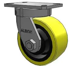 RODAJA GIRATORIA DE 6"x3" CON HERRAJE