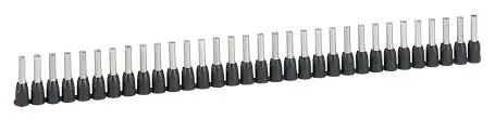 TERMINAL PUNTA STARFIX CON CUERPO AISLADO PARA CALIBRE 16AWG, COLOR NEGRO, MCA LEGRAND