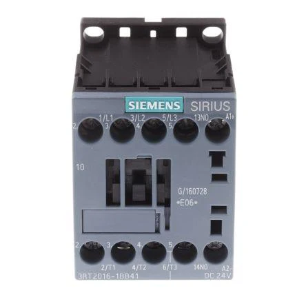 CONTACTOR DE POTENCIA 9 APMS BOBINA 24 VDC, TAMAÑO S00 CONTACTOS AUXILIARES 1 NA, 3 POLOS, MCA SIEMENS