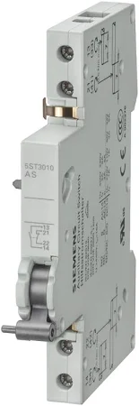 BLOQUE DE CONTACTOS AUXILIARES 1NA+1NC PARA TERMOMAGNETICO AUTOMATICO 5SL, 5SY, 5SP, INTERRUPTOR INCORPORADO 5TL1, INTERRUPTOR DIFERENCIAL 5SU1, MCA SIEMENS