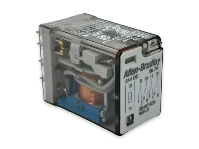 RELEVADOR MINIATURA 14P 4PDT 24VDC