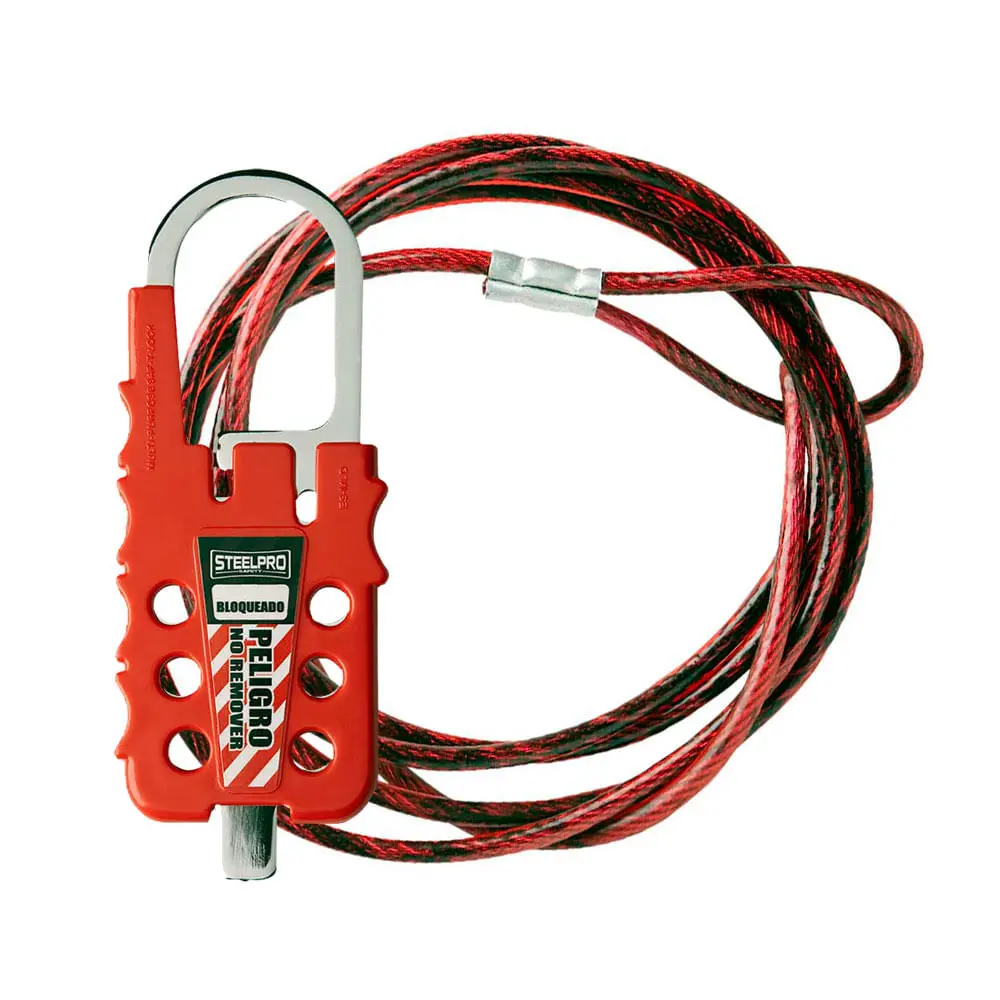 BLOQUEO C/ CABLE DE 2 METROS P/ 6 CANDAD