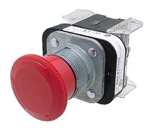 PULSADOR MANTENIDO NO ILUMINADO TIPO HONGO TWIST 1N.A.-1 N.C.L. MCA ALLEN BRADLEY
