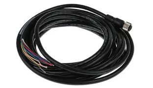 CABLE CONECTOR RAPIDO MICRO 8 PIN RECTO, 8 PINES, CABLE DE PVC NEGRO, SIN BLINDAJE MCA ALLEN BRADLEY