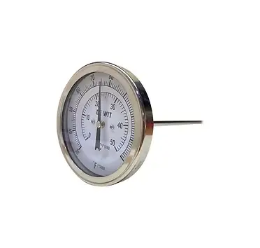 TERMOMETRO BIMETALICO 3" VASTAGO DE 9" P MCA DEWIT