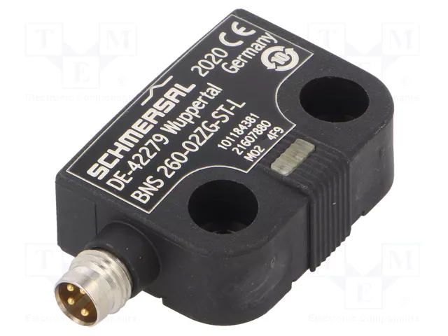 SENSOR DE SEGURIDAD MAGNETICO SIN CONTACTO CONECTOR M8 4PINES 24VDC IZQUIERDA MCA SCHMERSAL