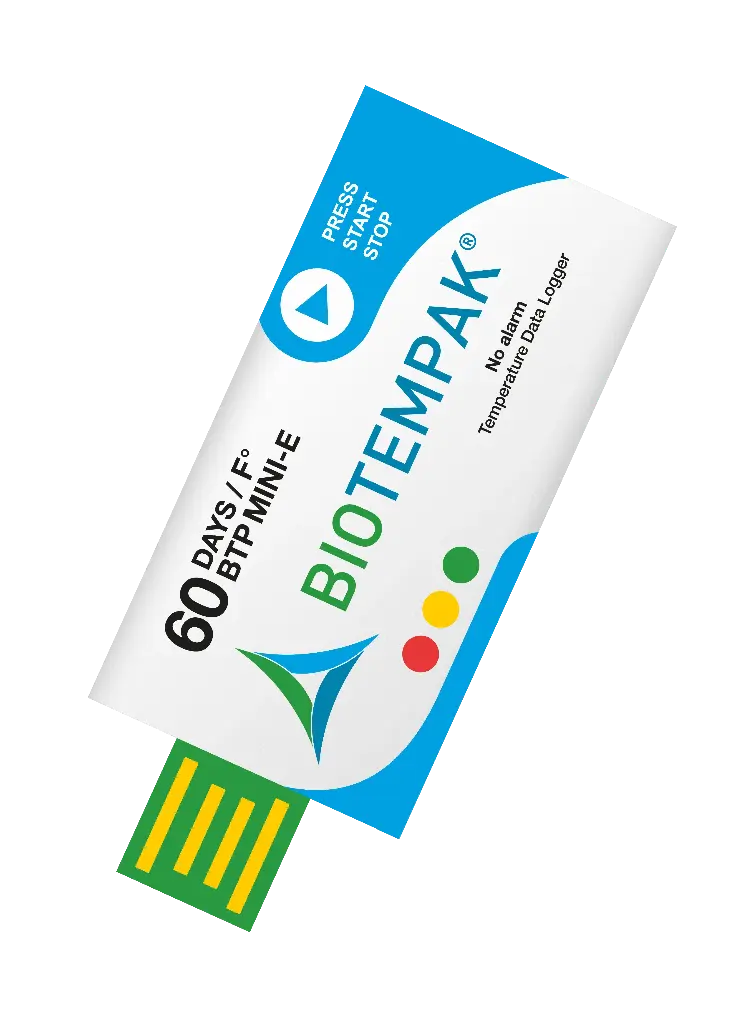 REGISTRADORA DE DATOS USB TEMPERATURE PRO DE UN SOLO USO CELSIUS MCA. BIOTEMPAK