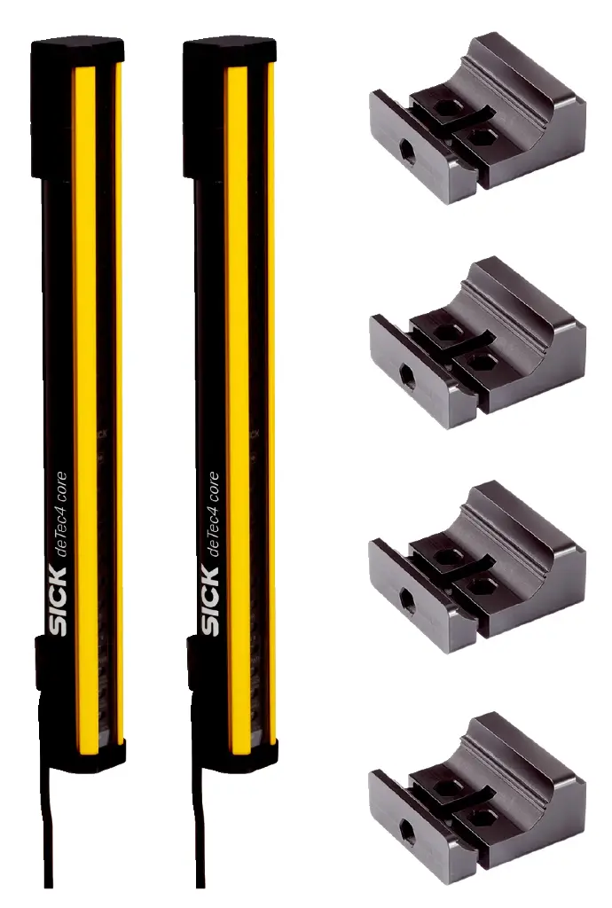 CORTINAS FOTOELECTRICAS DE SEG. 30MM 1200MM ALTURA EMISOR Y RECEPTOR Y ACCESORIOS DE FIJACION MCA SICK