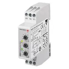 TEMPORIZADOR MULTIFUNCION RANGO DE TIEMPO DE 0,1 S A 100 H ARRANQUE AUTOMATICO O MANUAL TENSIÓN DE ALIMENTACIÓN DE 24 V MCA CARLO GAVAZZI
