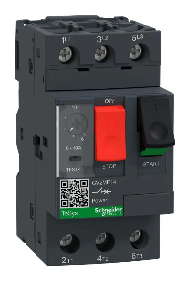 GUARDAMOTOR TERMOMAG DE 6-10AMP PARA RIEL MCA. SCHNEIDER