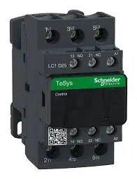 CONTACTOR MAGNETICO 3 POLOS 3 FASES 440V, 25A, BOBINA 110V, CONTACTOS AUXILIARES 1NA/1NC, MCA SCHNEIDER