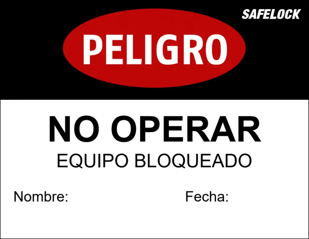 ETIQUETA IMANTADA "NO OPERAR", T/ CARTA