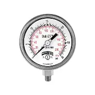 MANOMETRO EN ACERO INOX. DE 4", 0-28 Kg