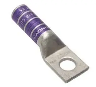 ZAPATA TERMINAL DE COBRE CALIBRE DEL 4/0 AWG, BARRENO DE 1/2", MCA BURNDY