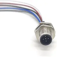 CABLE PUR M12 5 PINES 90° 2 MTS CODIF A