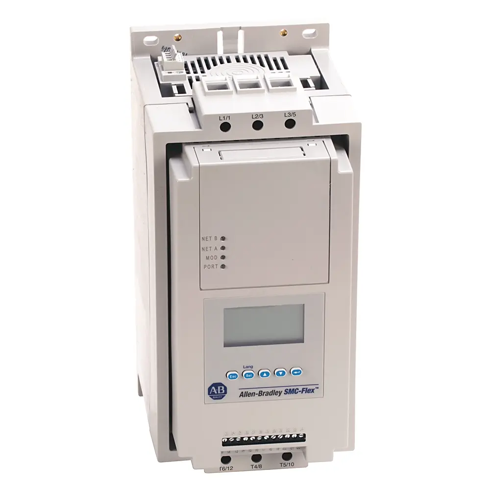 ARRANCADOR SUAVE SMC FLEX VOLTAJE DE CONTROL 24 VCA/CC 108A 75HP A 460VCA MCA ALLEN BRADLEY