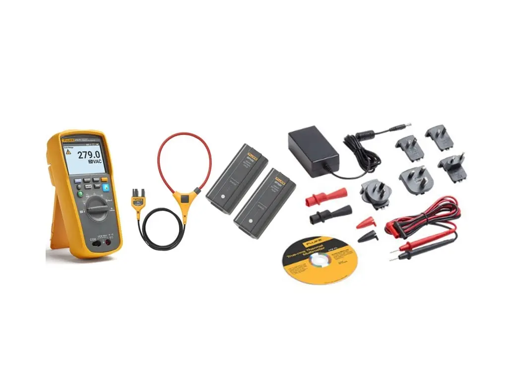 MULTIMETRO TERMOGRAFICO TRMS 1000V DE CA/CC 50MOMH 100kHz CONTINUIDAD FRECUENCIA -10°C A 200°C MCA FLUKE