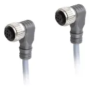 CABLE CONECTOR HEMBRA M12 ACODADO, IP69K, 5 METROS DE LARGO,  PARA AMBIENTES ASÉPTICOS Y HÚMEDOS DE LA INDUSTRIA ALIMENTARIA, MCA IFM