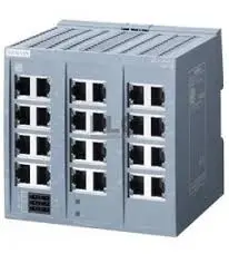 SWITCH ETHERNET SCALANCE XB124, NO ADMINISTRADO 24 PUERTOS RJ45 10/100Mbits/S, ALIMENTACIÓN 24VDC/AC, MCA SIEMENS