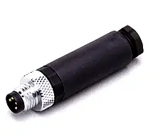 CONECTOR MACHO RECTO A CABLEAR M8 DE 4 PINES, IP67, CONTACTOS DORADOS, MCA IFM