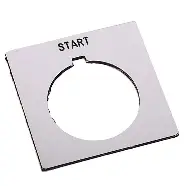 PLACA DE LEYENDA BLANCA  MCA ALLEN BRADLEY