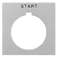 PLACA DE LEYENDA BLANCA MCA ALLEN BRADLEY