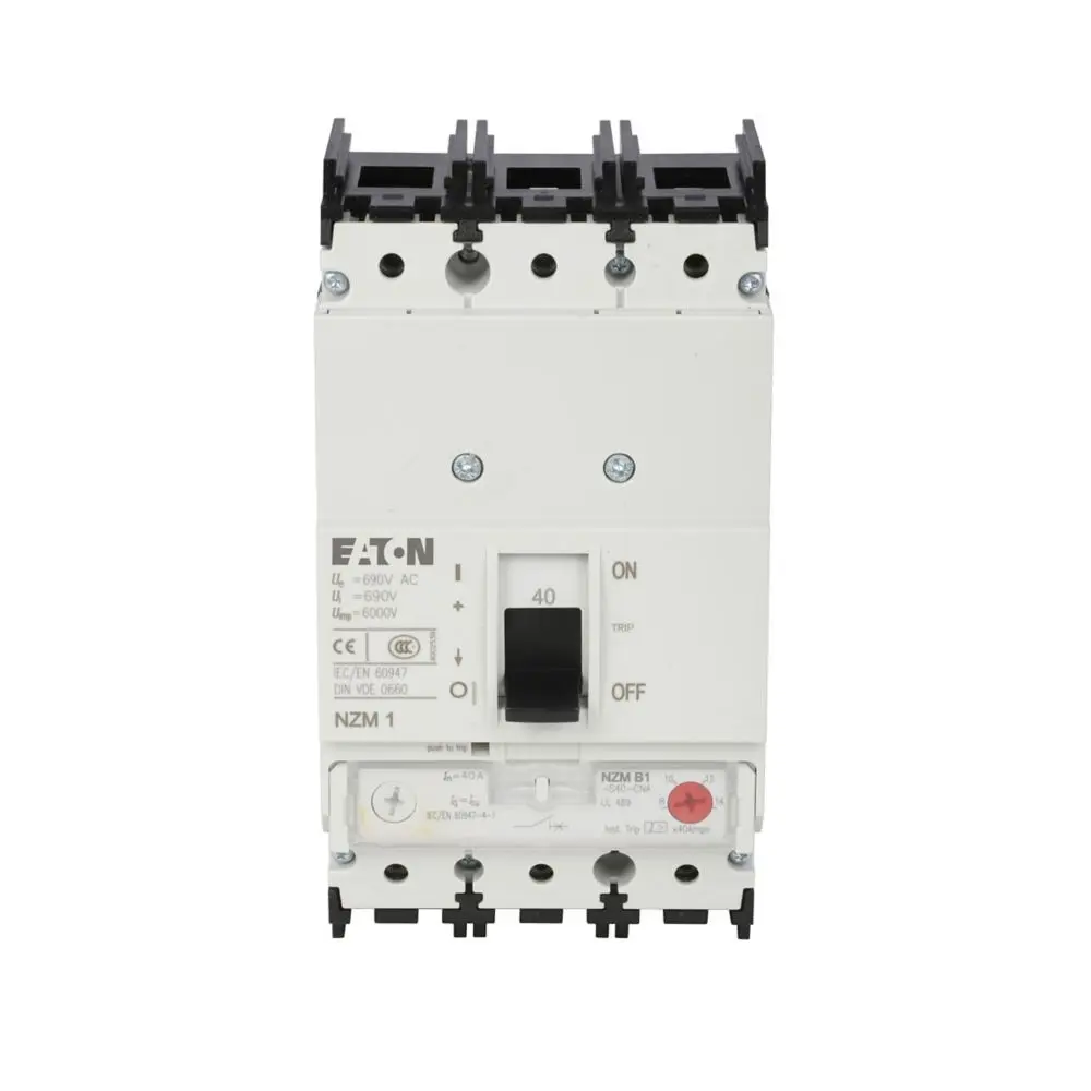 INTERRUPTOR DE CAJA MOLDEADA SERIE NZM TAMAÑO 1 DE 125AMP 480VAC 25KAIC MCA EATON