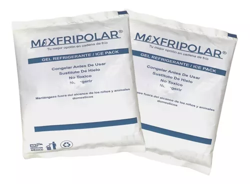 GEL REFRIGERANTE 15.5 CM X 22 CM, 500 GRAMOS MCA. MAXIPOLAR 