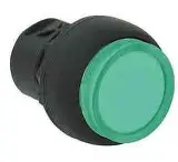 PULSADOR ILUMINADO, METALICO, COLOR VERDE MCA. ALLEN BRADLEY 