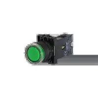 BOTON PULSADOR ILUMINADO DE 30.5MM, C/LED, VERDE 12/130V 1NO 1NA MCA. ALLEN BRADLEY