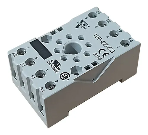 BASE PARA RELEVADOR GRR-S DE 8 PINES CON PALANCA DE EXPULSIÓN, PARA CARRIL DIN, MCA OMRON