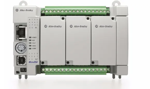 MICRO 850, PUERTO ETHERNET I/P, RS232/485, 14 ENT. 24 VCD/VAC, 10 SAL. 24 VCD, CON 4 CANALES HSC MCA ALLEN BRADLEY