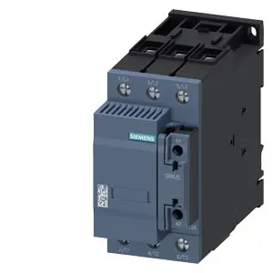 CONTACTOR DE 3 POLOS PARA CAPACITOR 50KVAr, 400V, ALIMENTACIÓN 83-155VAC/DC, CON VARISTOR, 2 CONTACTOS AUXILIARES NC, MCA SIEMENS