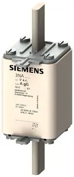 FUSIBLE TAMAÑO NH 250A, 500V, CON OREJETAS, MCA SIEMENS