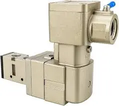 VÁLVULA SOLENOIDE 5/2 MONOESTABLE A PRUEBA DE EXPLOSIÓN, ALIMENTACIÓN 24VDC, PUERTO 1/4", MCA SMC