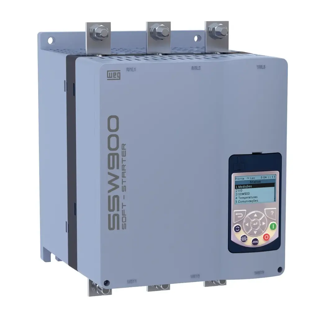ARRANCADOR SUAVE TRIFÁSICO DE 150HP, 220-575VCA, 365A, MCA WEG