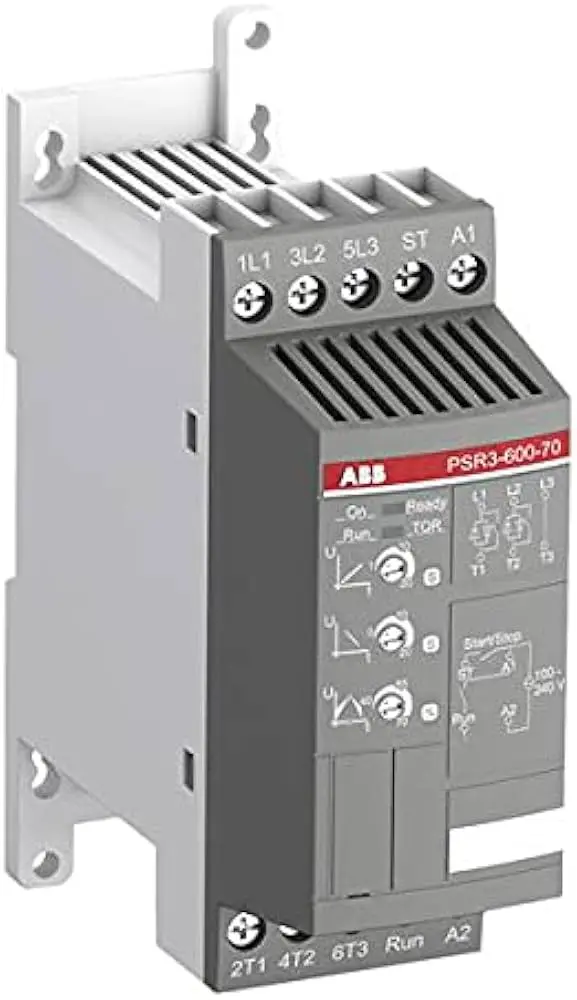 ARRANCADOR SUAVE 16A, 208-600VAC, 5HP(230V), 10HP(400V), VOLTAJE DE CONTROL 24VCD/CA, MCA ABB