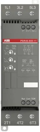 ARRANCADOR SUAVE 45A, 208-600VCA, 15HP(230V), 30HP(400V), CONTROL A 24VCD/CA, MCA ABB