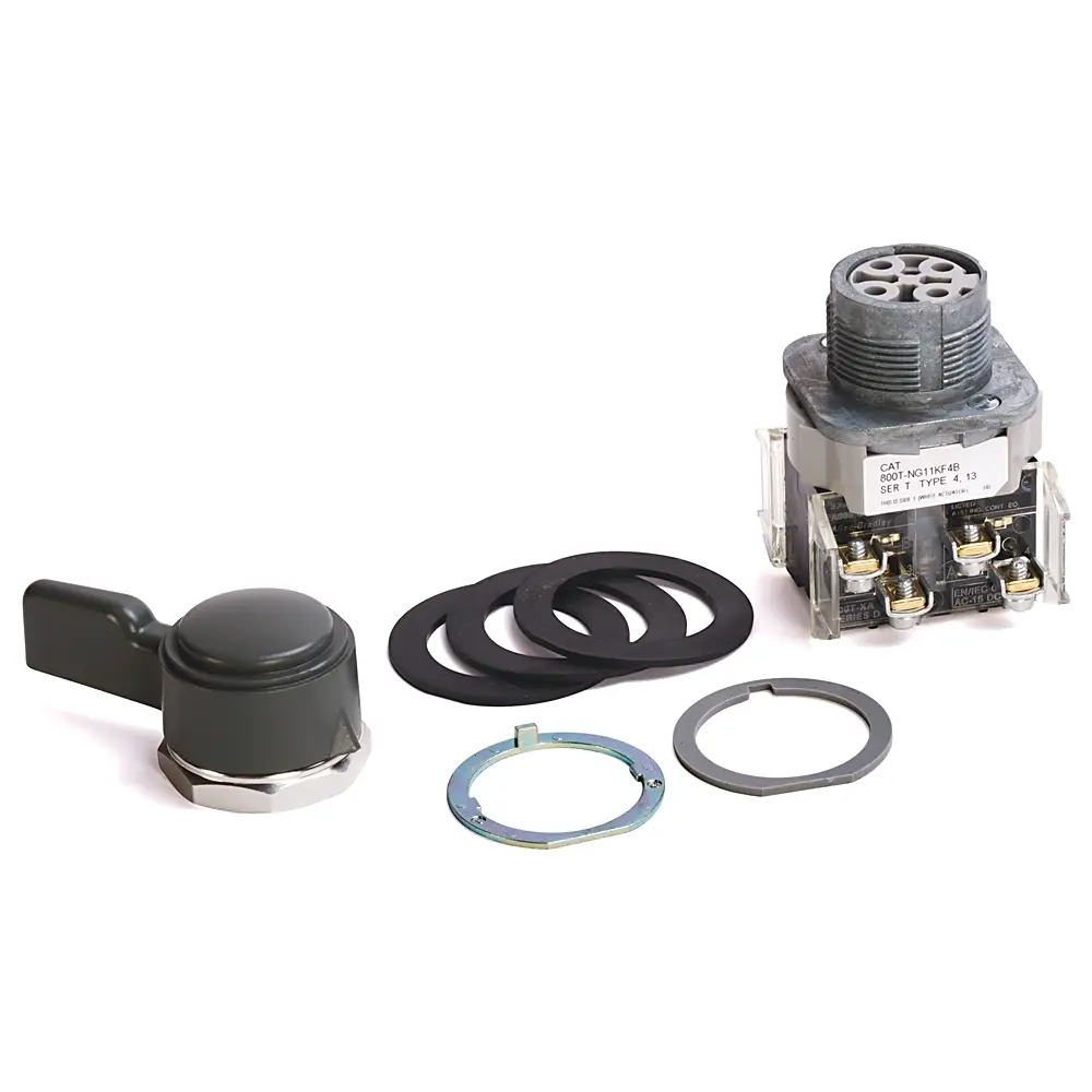 [800T-HG16A] INTERRUPTOR SELECTOR TIPO 4/13 SINDURDIASPLACAS DE PERILLA RETORNO POR REORTE DESDE LA DERECHA MCA ALLEN BRADLEY 