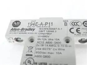 INTERRUPTOR DE CARGA DE 16A 3 POLOS, NEMA 1, IP54, MONTEJE RIEL DIN, MCA ALLEN BRADLEY