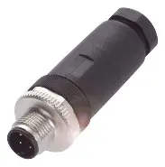 CONECTOR M12 4P MACHO ZINC DIAMETRO DE CABLE 6..8mm MCA BALLUF 