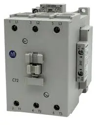 CONTACTOR DE 3 POLOS 72A, VOLTAJE DE BOBINA DE 115VCA, MONTAJE RIEL DIN, CONTACTOS AUXILIARES 1NA, MCA ALLEN BRADLEY