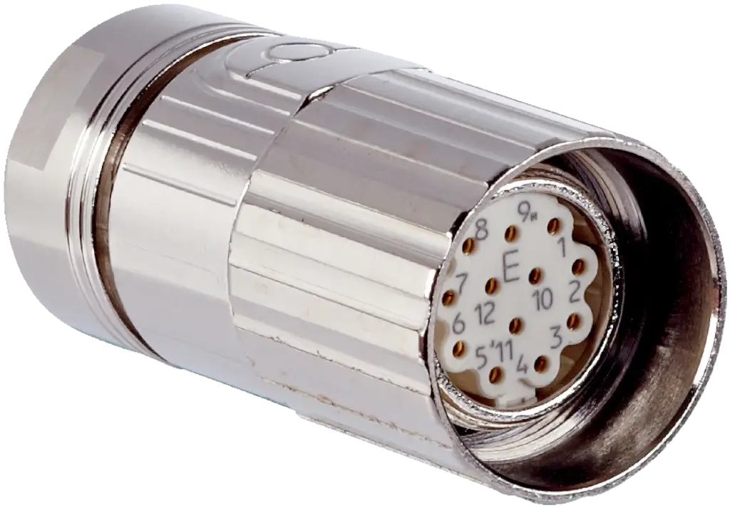 CONECTOR HEMBRA M23 12 PINES RECTO IP67 MCA SICK