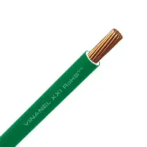 CABLE DE COBRE THW-2-LS CON AISLAMIENTO DE PVC VERDE, CALIBRE 6 AWG, MCA VIAKON
