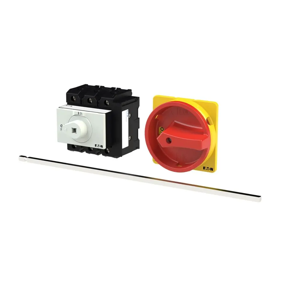 INTERRUPTOR GENERAL MONATJE TRASERO 3POLOS 1NA 1NC FUNCION APAGADO DE EMERGENCIA MCA EATON 