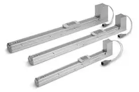 ACTUADOR ELECTRICO BÁSICO TAMAÑO 32, CON MOTOR A PASOS 24VCD, Y CONTROLADOR JXCP18, MCA SMC